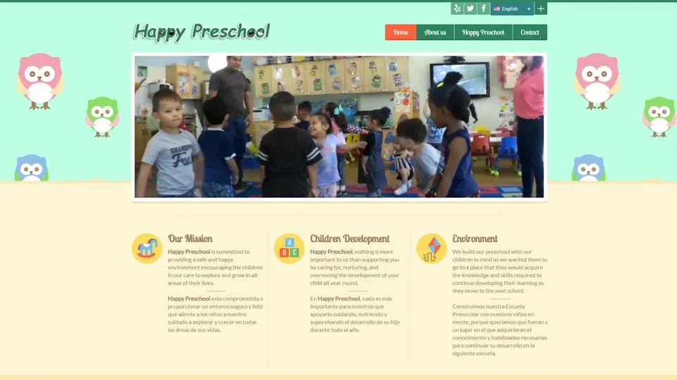Happy Preschool website